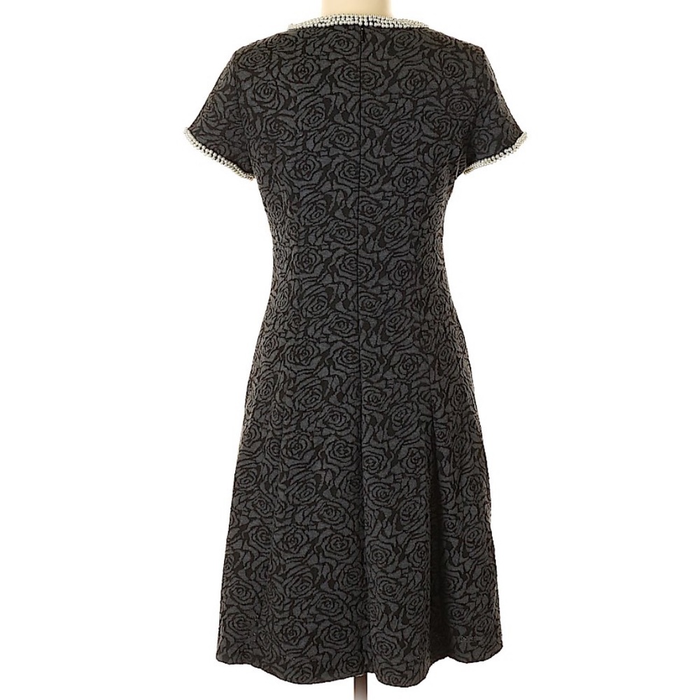 Karl Lagerfeld Pearl Neck Jacquard Dress size 6 - Picture 3 of 8